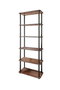 Hanah Home Bookcase 6 Rect - Walnut